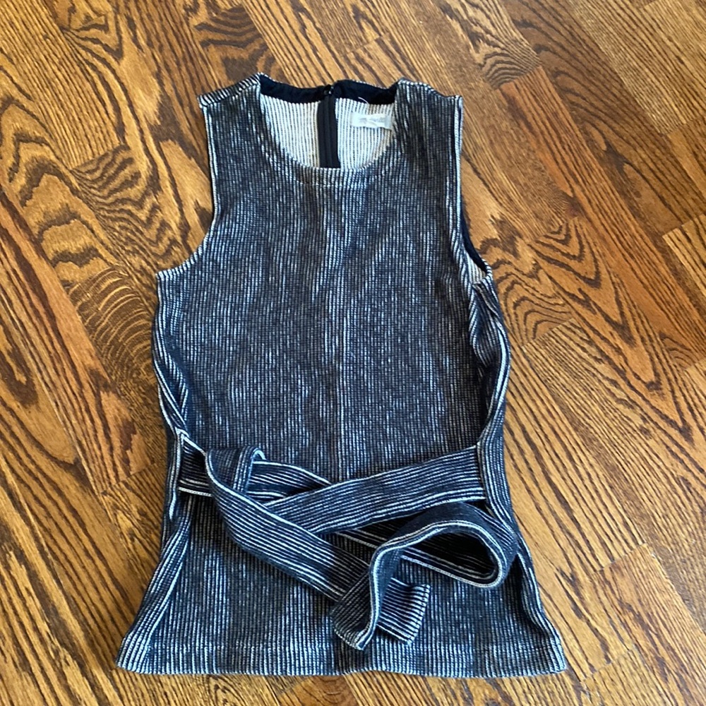 Madewell sleeveless belted top